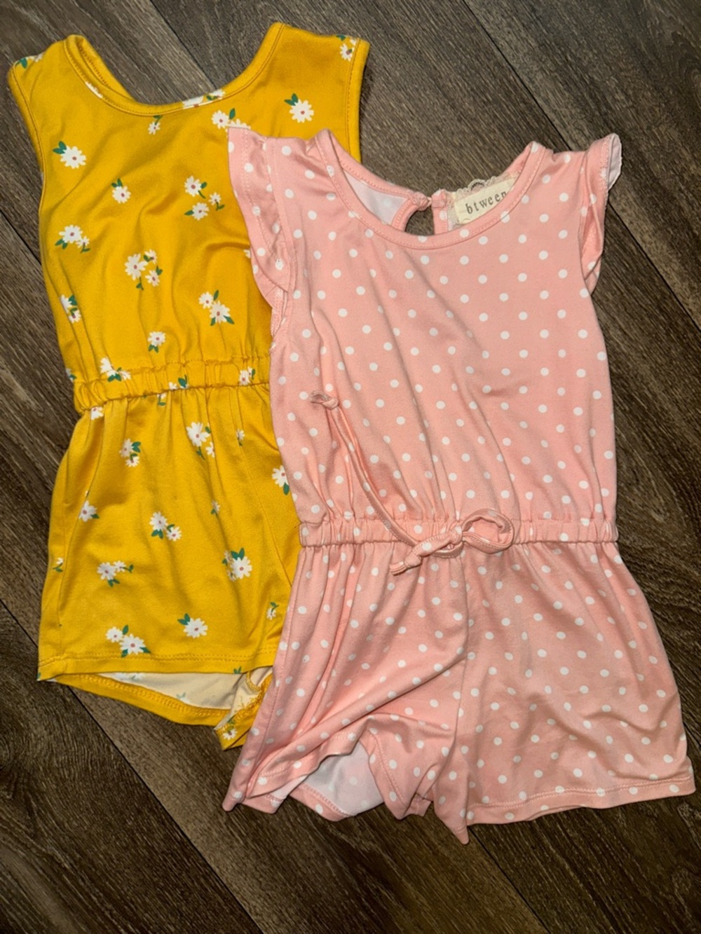 2 Spring Girls Rompers